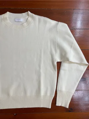 NWOT MESHKI Lauren Knit Trouser & Braxton Cozy Jumper Sweater Set in Ivory 🧡🎀 thumbnail 6