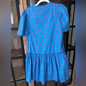 Sugarlips Valentina Floral Rock A By Trapeze Mini Dress babydoll ruffle drop hem thumbnail 3