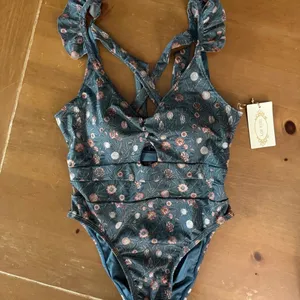 Joyfolie Mia joy Taryn Floral Teal One-Piece Swimsuit thumbnail 3