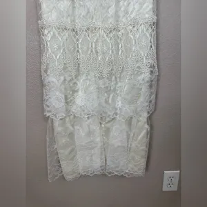 Loralie Original Vintage 90’s Off The Shoulder Lace Wedding Dress White size 4 thumbnail 9