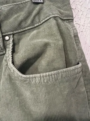 Boden Green Girlfriend Denim Corduroy Mid rise pants size 6 regular thumbnail 10