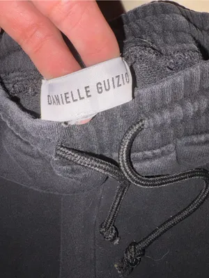 Danielle Guizio Black Drawstring Sweatpants thumbnail 2