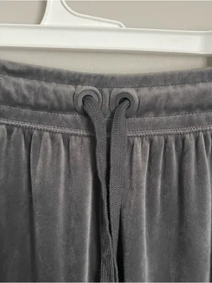 OFFLINE X AERIE | Charcoal Gray Velour Jogger Pants Sz XS thumbnail 5