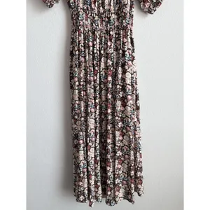 Stockplace The‎ Label Floral Puff Sleeve Midi Dress Women's Small Cottagecore thumbnail 4