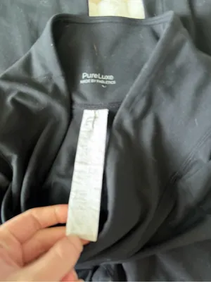 Fabletics black flare cross over waist Leggings thumbnail 2