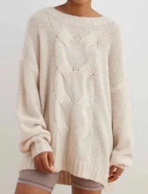 Aerie Cream Sweater thumbnail 1