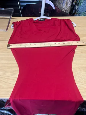 Mars The Label Red Draped Shoulder Mini Dress UK 4 / US 0 thumbnail 9