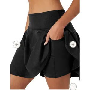 Beyond Yoga Circle Skirt Womens XS Spacedye Hot Shot SD5124‎ Heathered Black thumbnail 2