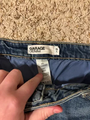Garage Denim Micro Skort  In pixie blue  thumbnail 5
