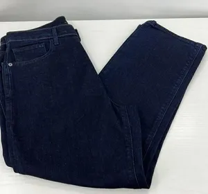Express Cropped Straight High Rise stretch 10 jeans thumbnail 1