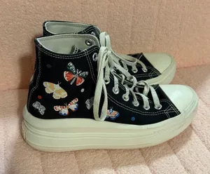 Converse CTAS Move Hi Butterfly Wings Women's Platform Sneakers Size 9 thumbnail 1