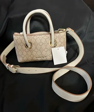Nanette Lepore Almond Logo Junyper Mini Satchel Cream Handles & Strap NWT thumbnail 1