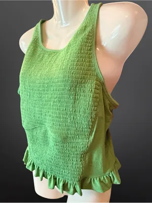 Free People Fp Movement Smockin’ Hot Green Crop Top Xl 💚 thumbnail 8