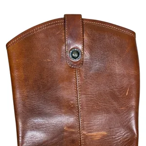 Frye Melissa Button Solid Riding Boots Brown Leather Extended Calf Size 8.5 B thumbnail 8