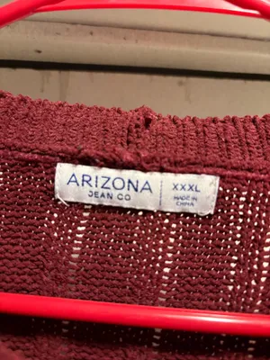 Arizona Maroon Cropped Sweater, XXXL thumbnail 3