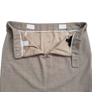Twinhill Skirt Womens 6 Beige Wool Blend Crosshatch Business thumbnail 4