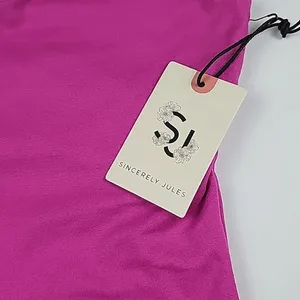 Sincerely Jules‎ -388 Pink V-Neck Polyester Blend Sleeveless Bodysuit Size XS thumbnail 2