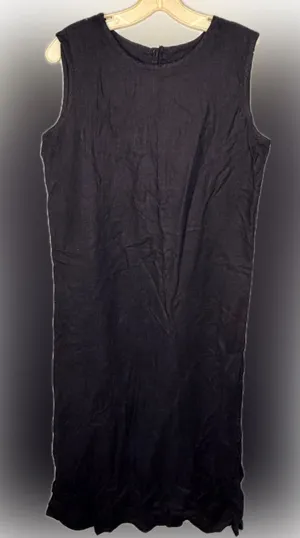 Vintage Studio Ease Black Linen Dress thumbnail 1