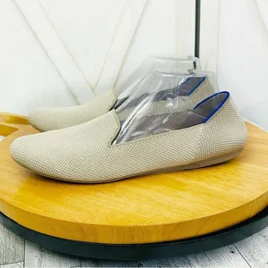 Rothy's The Loafer Linen Double Stich Slip‎ On Flats Shoe Tan 11 thumbnail 3