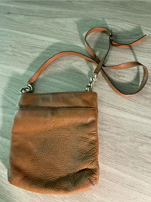Michael Kors Brown Pebbled Leather Crossbody with Gold Hardware thumbnail 4