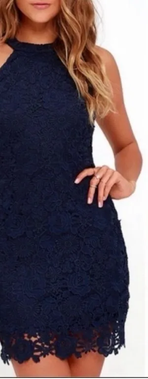 LULUS love poem lace mini dress thumbnail 1