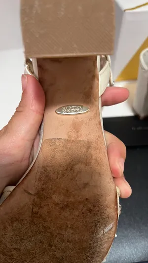 Badgley Mischka white bridal heels thumbnail 2