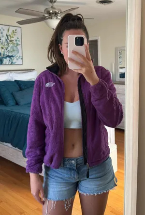 Purple North Face Jacket The Women’s Fleece thumbnail 5
