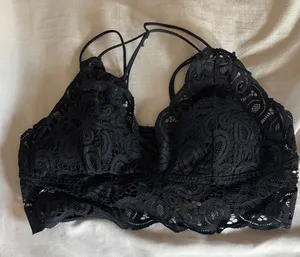 PINK Victoria's Secret Black Lace Bralette / J16 thumbnail 1