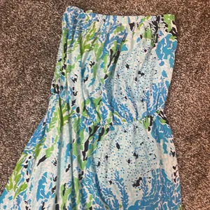 Lilly Pulitzer let’s cha cha strapless maxi dress size xs thumbnail 3