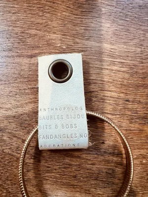 Anthropologie Stone Serpent Wrap Coil Cuff Cap Bangle Bracelet White Stone NWT thumbnail 3