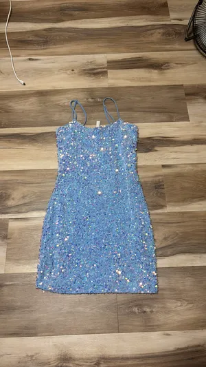 Lucy in the Sky Dress Sequin Blue thumbnail 2