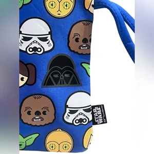 Star Wars Disney Store MXYZ Blue Zip Pouch Multi Use Zipper Bag Wristlet 12”x9” thumbnail 5