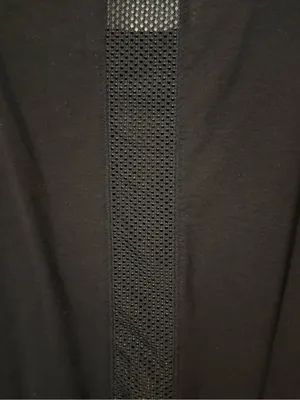 Athleta Size ST Black Short-Sleeve Active Tee‎ with Mesh Shoulders #61 thumbnail 4