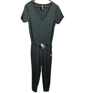 Vuori All Day Jumpsuit Jogger size XS Heather Olive Green Athleisure thumbnail 2