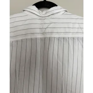 Aritzia Babaton Utility Button Up Relaxed Drapey Twill Shirt Striped Women's Sm thumbnail 4