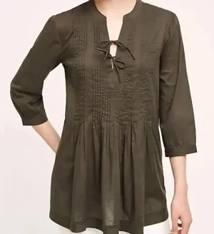 Anthropologie Holding Horses Blouse Top Women’s 4 Petite thumbnail 1