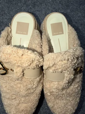 Dolce Vita Lelani Plush Clogs Tan Size 7.5 thumbnail 9