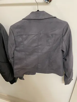 Philosophy Gray Suede Moto Jacket thumbnail 3