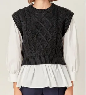 English Factory Cable Sweater thumbnail 1