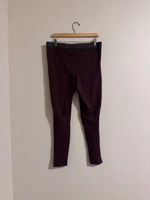Nike Women's Plum Performance Leggings with Black Waistband thumbnail 3