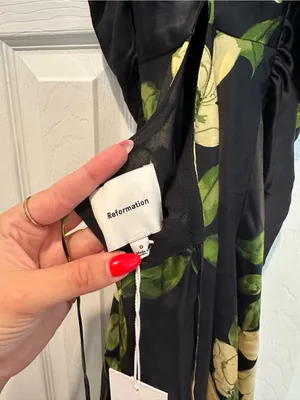 Reformation Anaiis Silk Dress thumbnail 6
