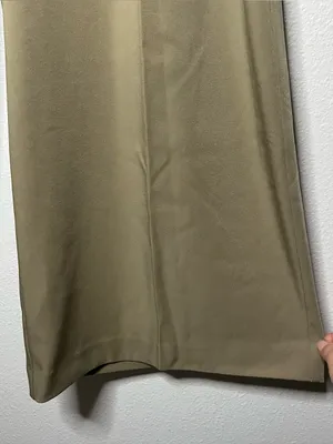 Meshki Jemima Wide Leg Pleated Trouser Pants in Olive Green Office Career thumbnail 7