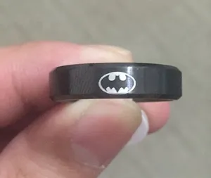 6mm Black Batman Ring thumbnail 1