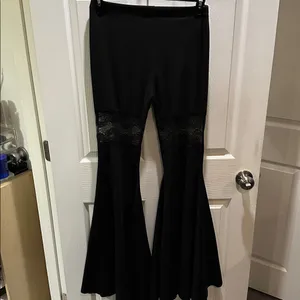 Elegant Black Super Bell Bottoms Size L thumbnail 5