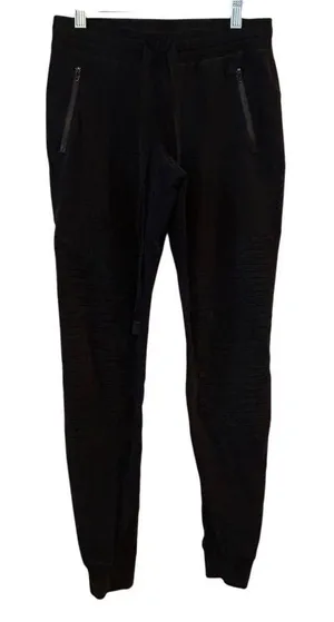Alo‎ Yoga Women's Urban Moto Sweatpants Black XS Tapered Casual thumbnail 1