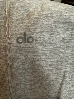 Grey High-Waisted Alosoft Lounge Leggings Alo Yoga thumbnail 5
