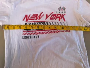 Popular 21 New York Racing Club Medium White T-Shirt thumbnail 5