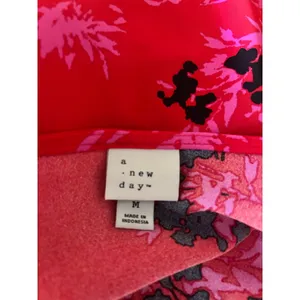 A New Day Red & Black Floral Print Camisole Size M thumbnail 3