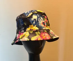 Ladies, summer reversible, bucket hat can be worn on both sides Multiple thumbnail 1