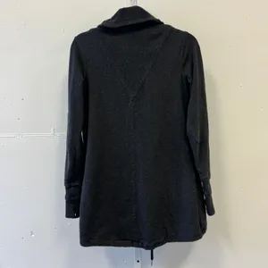 Lululemon Gratitude Wrap Heathered Inkwell Cardigan‎ Shawl Collar Size 6 thumbnail 3